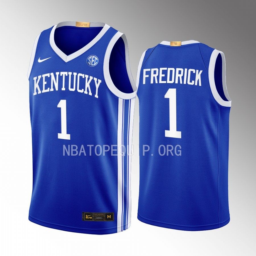 CJ Fredrick Kentucky Wildcats Blue Jersey 2022-23 Away Elite