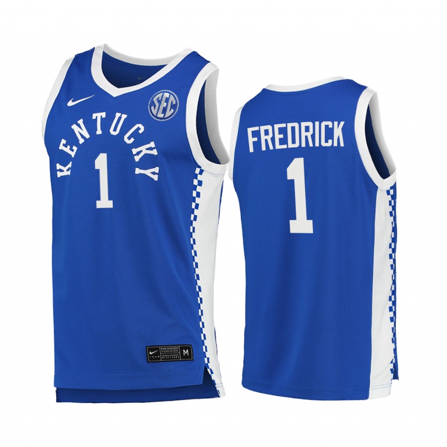 CJ Fredrick Kentucky Wildcats Royal Jersey 2021-22 College