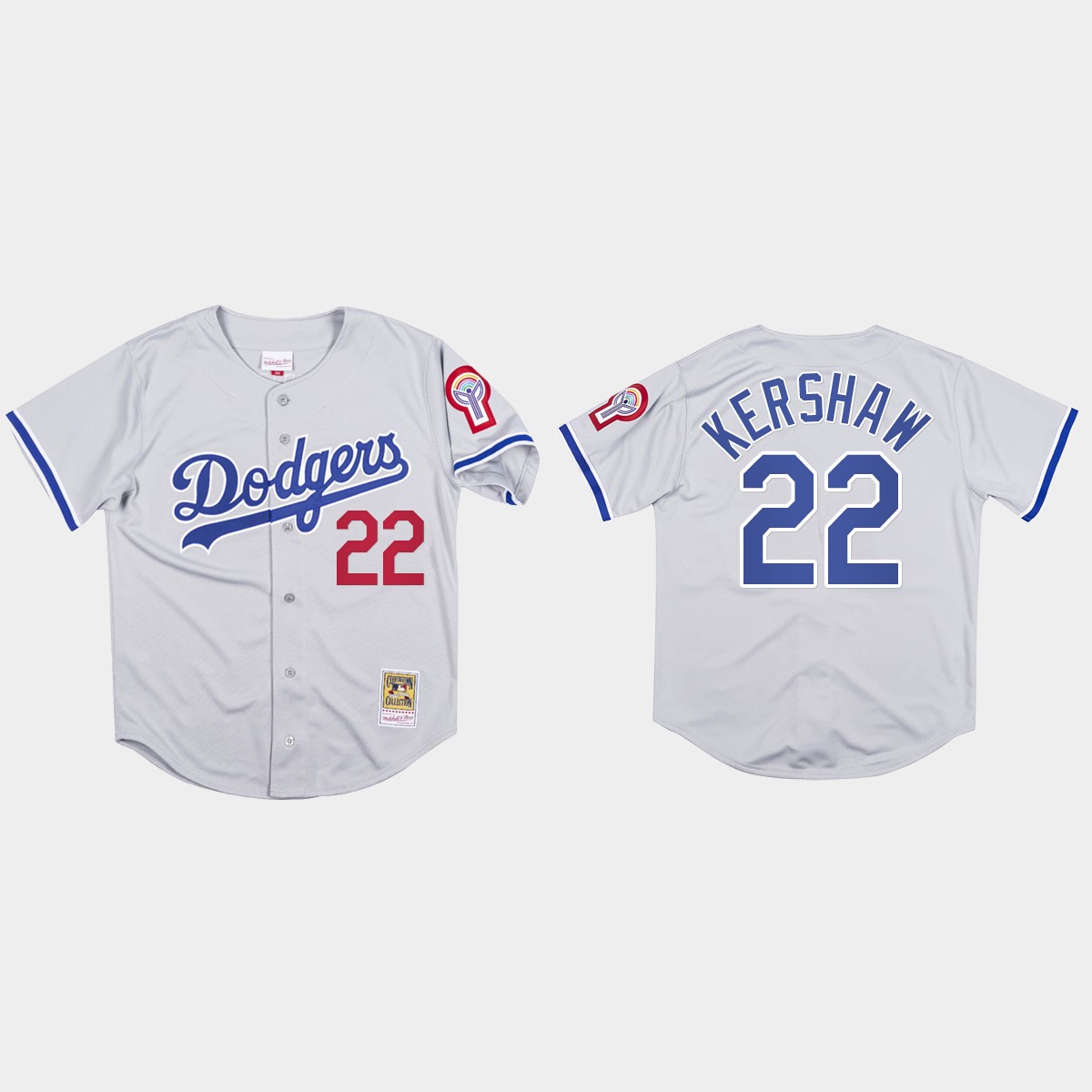 Clayton Kershaw #22 Los Angeles Dodgers Mitchell And Ness 1981 Jersey - Gray