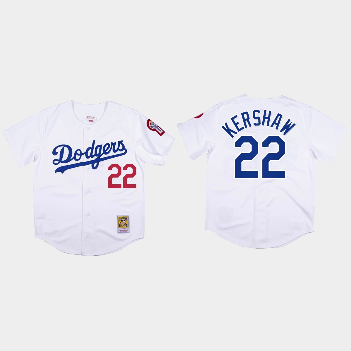 Clayton Kershaw #22 Los Angeles Dodgers Mitchell And Ness 1981 Jersey - White