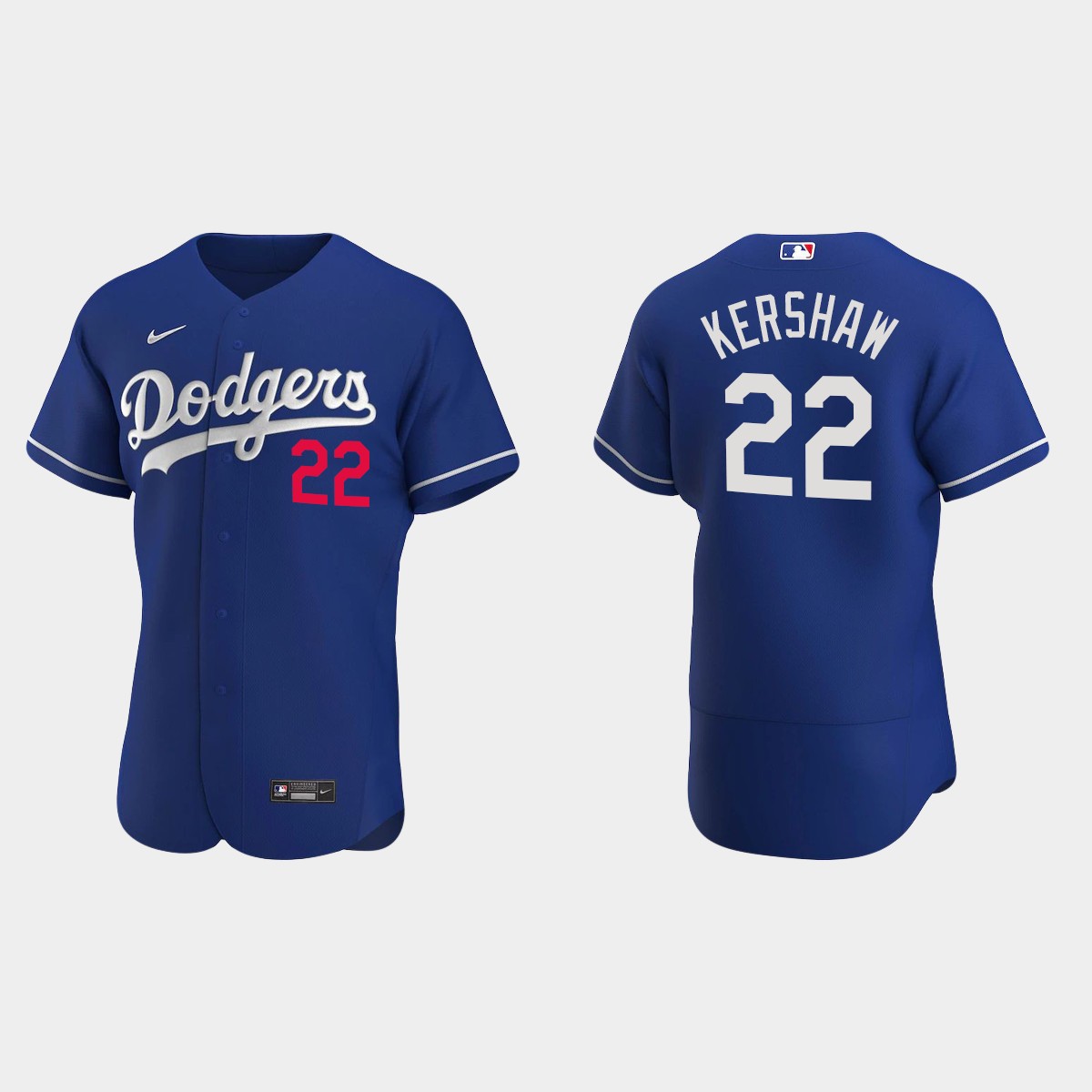 Clayton Kershaw #22 Los Angeles Dodgers Royal 2020 Alternate Jersey