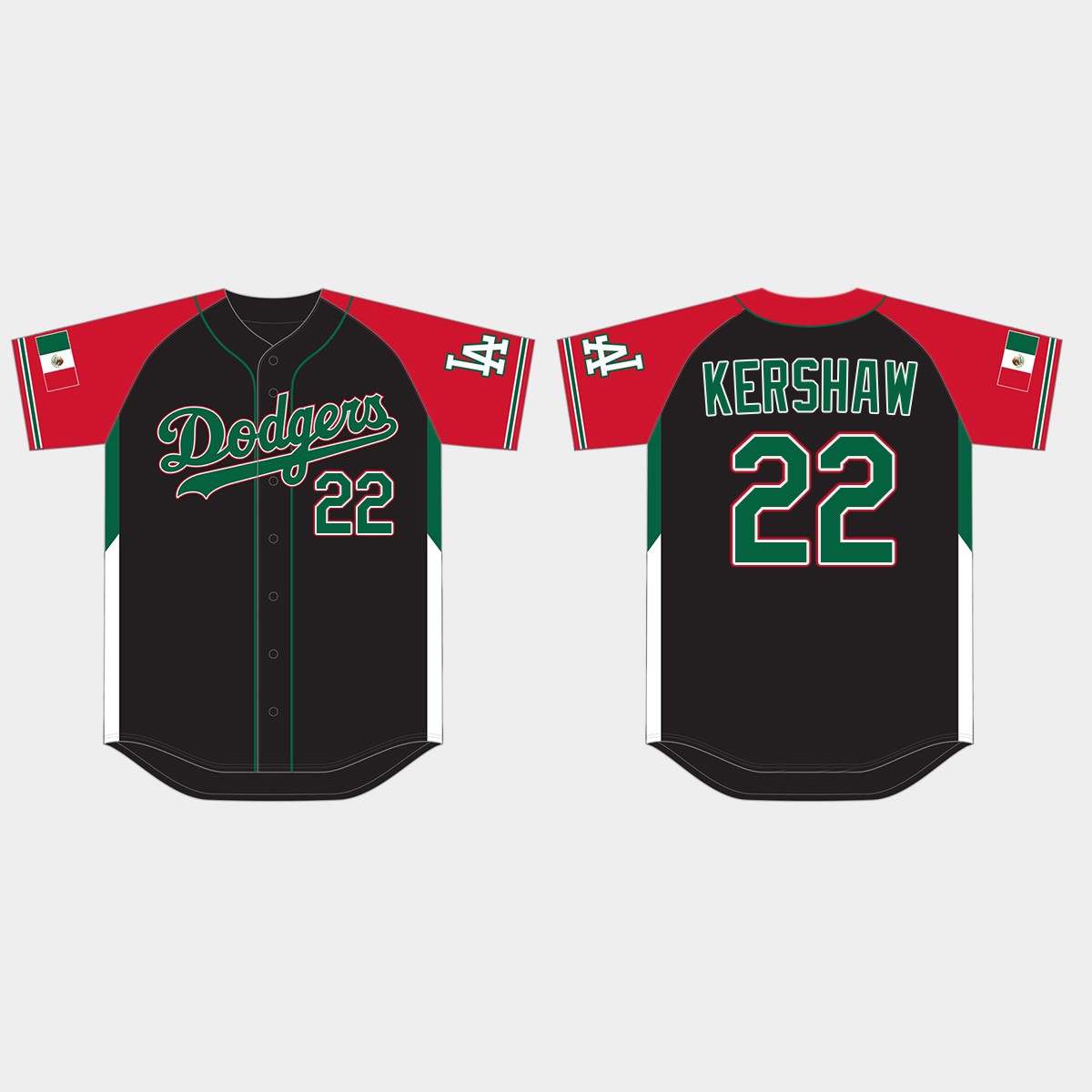 Clayton Kershaw Los Angeles Dodgers 2021 Mexican Heritage Night Limited Jersey - Black