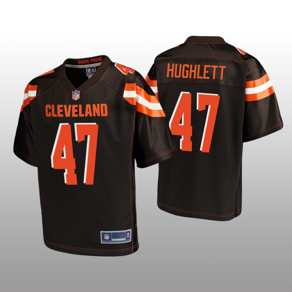 Cleveland Browns #47 Brown Charley Hughlett Pro Line Jersey - Youth
