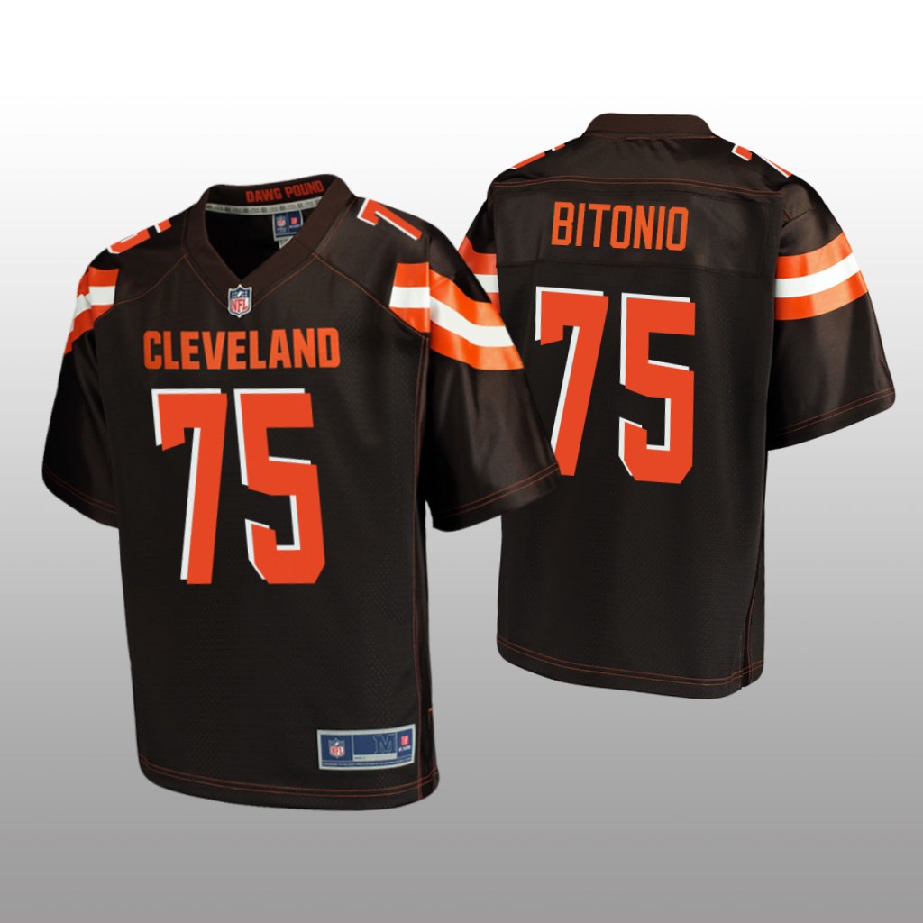 Cleveland Browns #75 Brown Joel Bitonio Pro Line Jersey - Youth