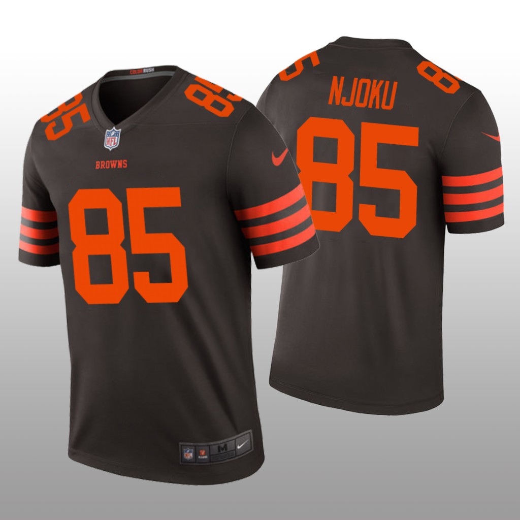 Cleveland Browns #85 David Njoku Browns legend color rush Jersey - Men's