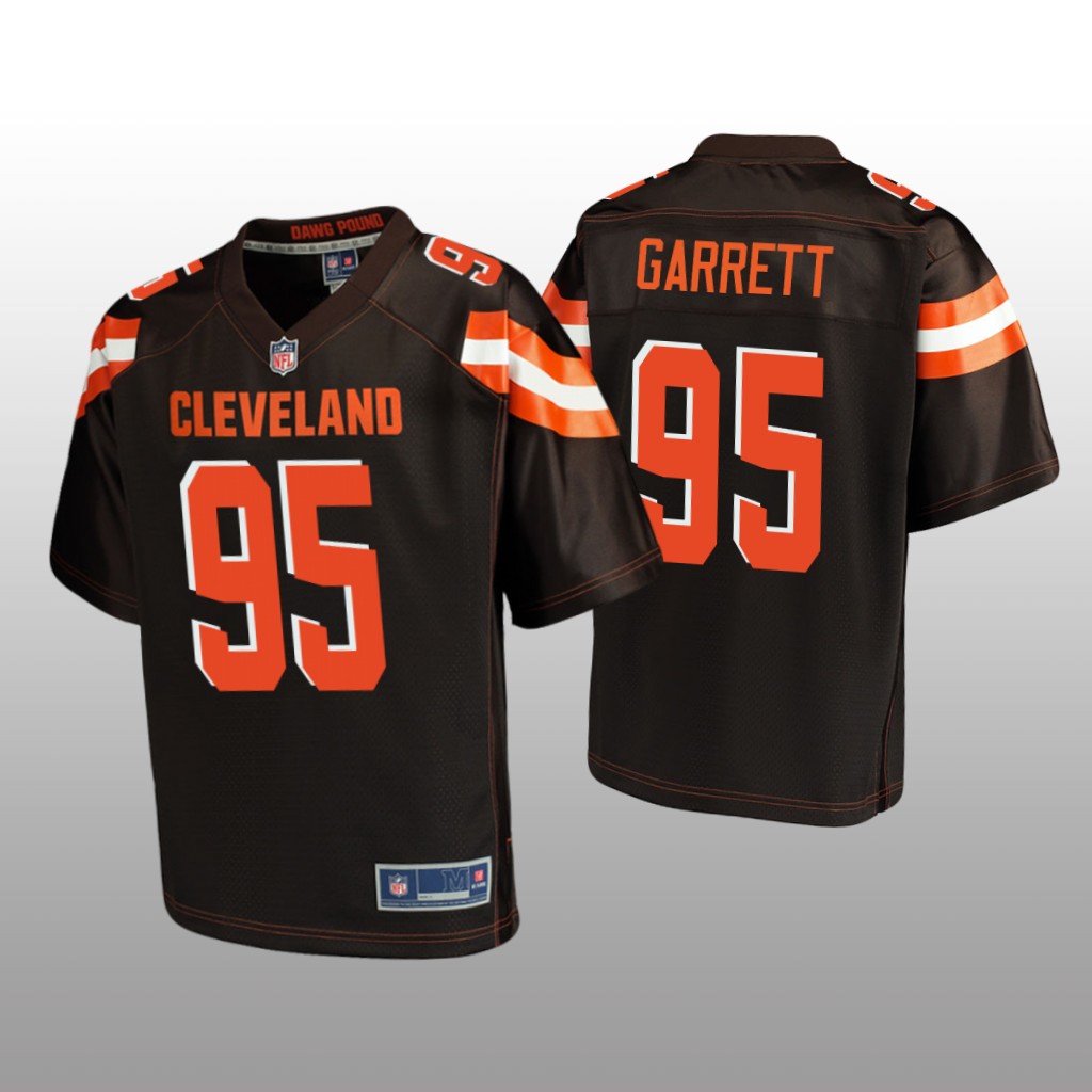 Cleveland Browns #95 Brown Myles Garrett Pro Line Jersey - Youth