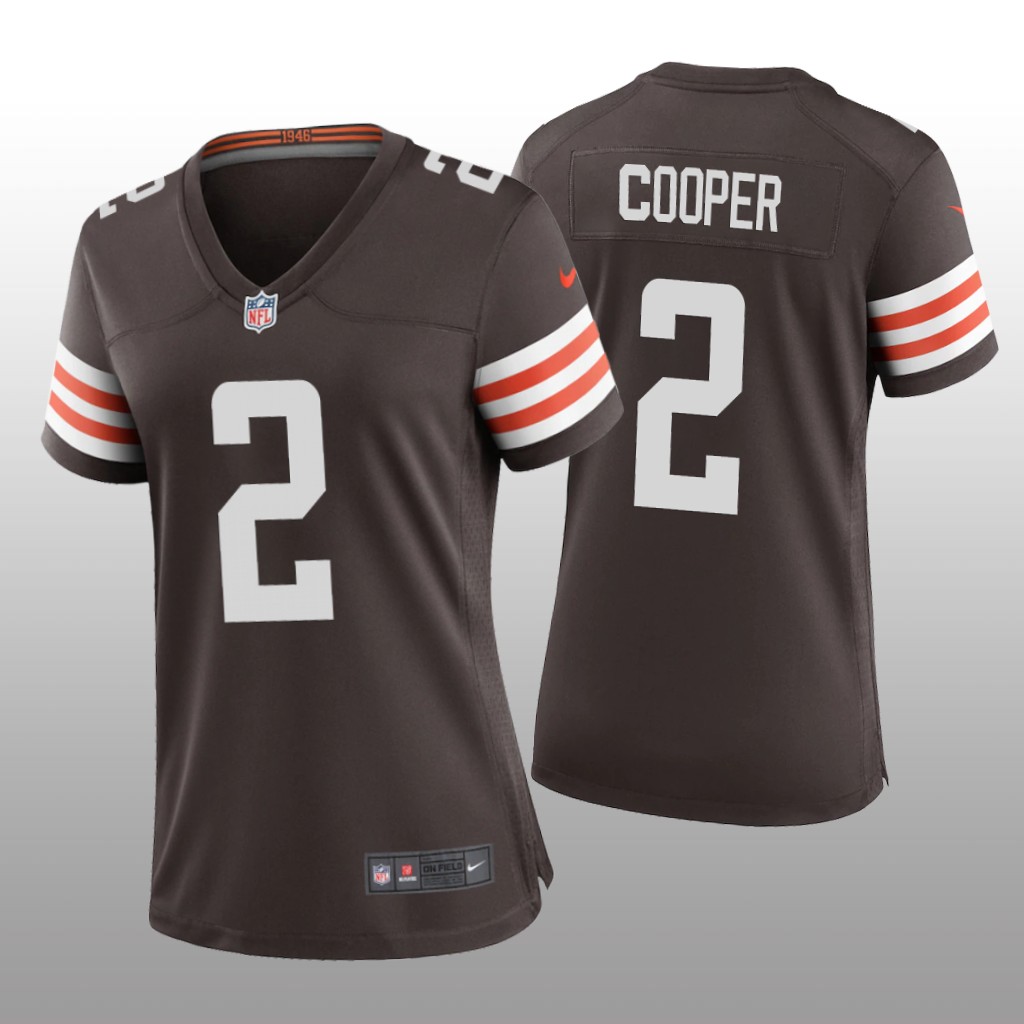 Cleveland Browns Amari Cooper Brown Jersey Game - Women's