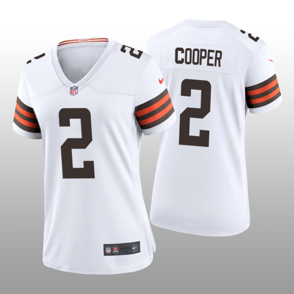 Cleveland Browns Amari Cooper White Jersey Game - Women's