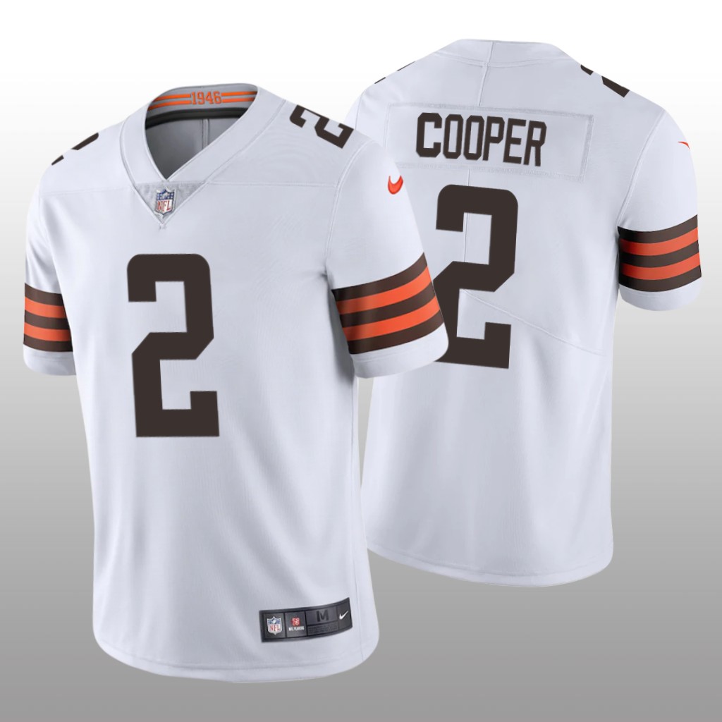 Cleveland Browns Amari Cooper White Jersey Vapor Limited - Men's
