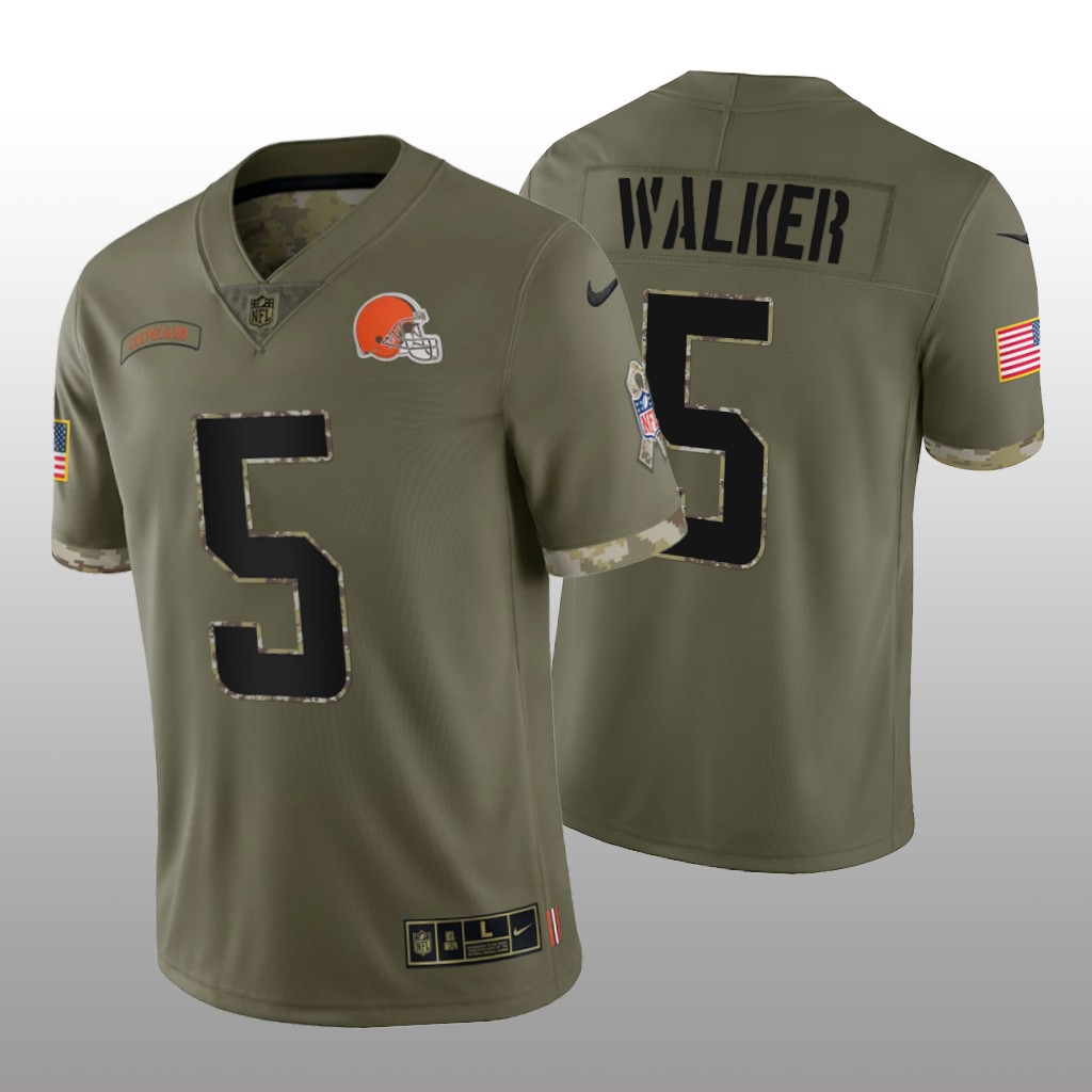 Cleveland Browns Anthony Walker Olive Limited Jersey 2022 Salute To Service - Men's