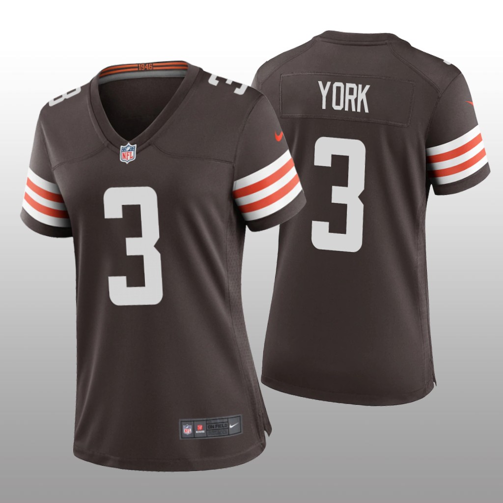 Cleveland Browns Cade York Brown Jersey Game - Women's