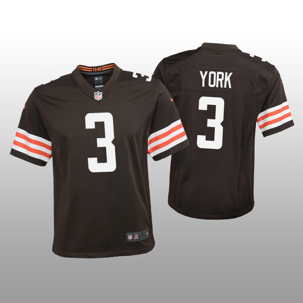 Cleveland Browns Cade York Brown Jersey Game - Youth