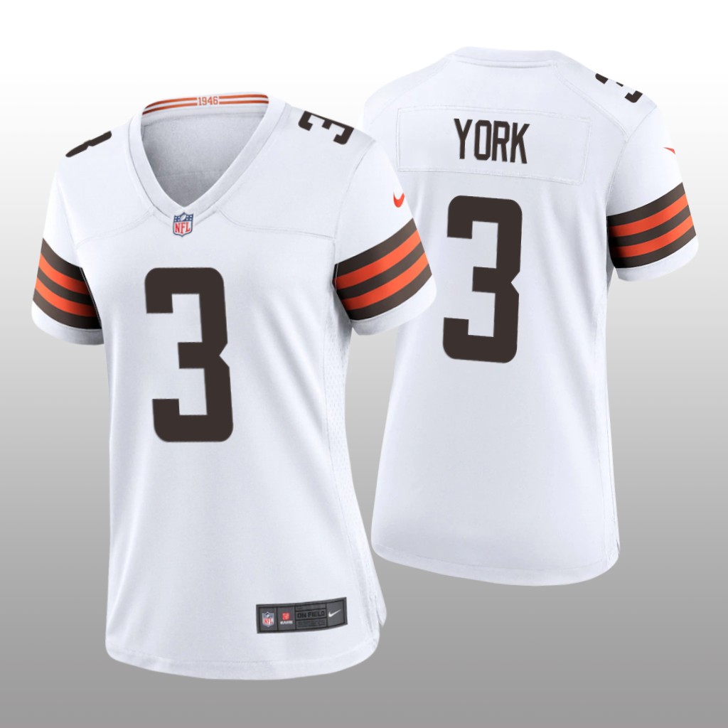 Cleveland Browns Cade York White Jersey Game - Women's