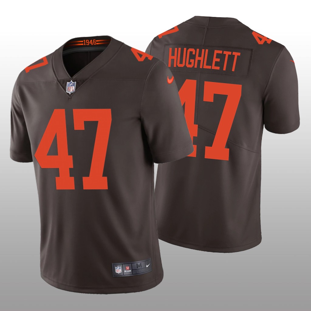 Cleveland Browns Charley Hughlett Brown Jersey 2020 Vapor Limited - Men's