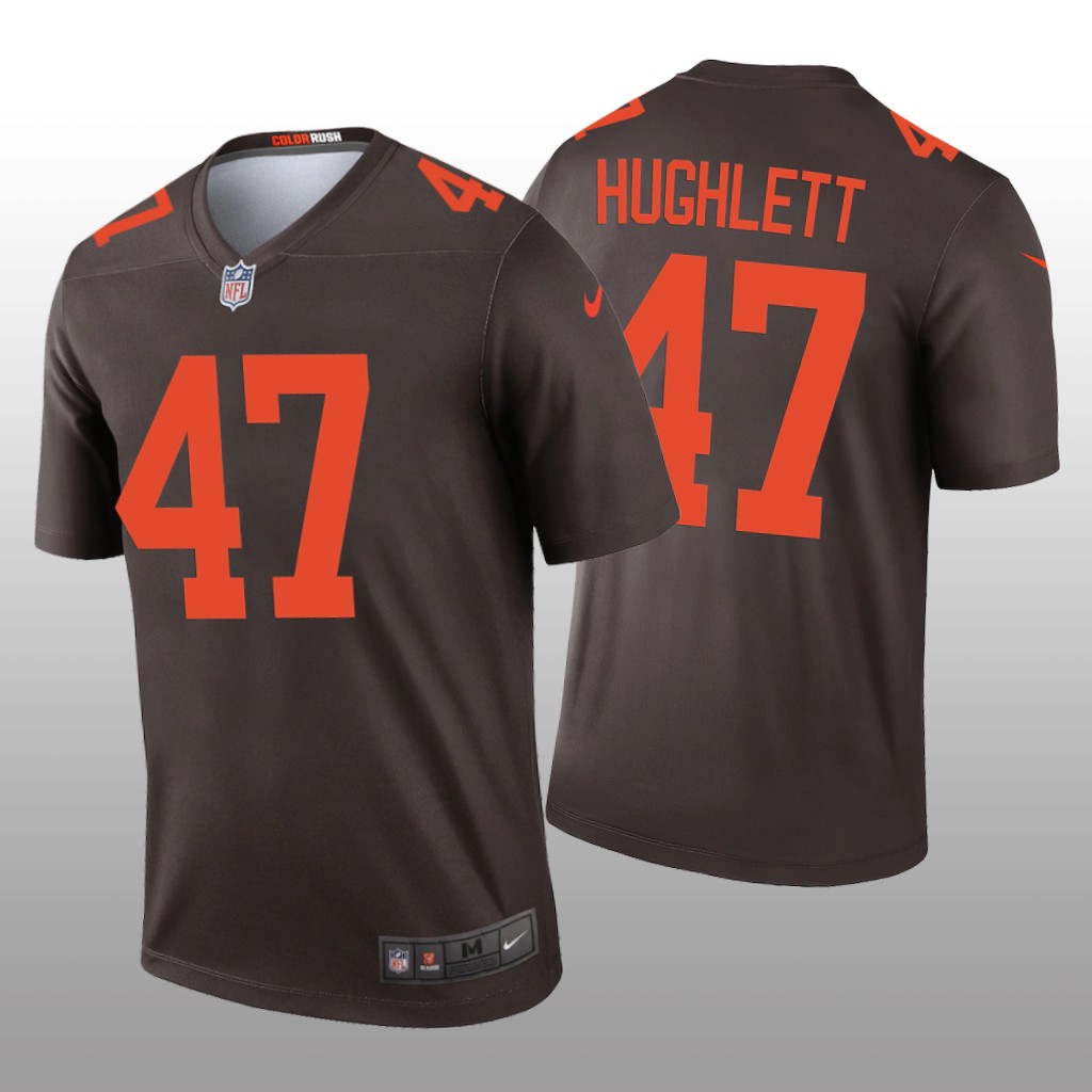 Cleveland Browns Charley Hughlett Brown Jersey Alternate Legend - Men's