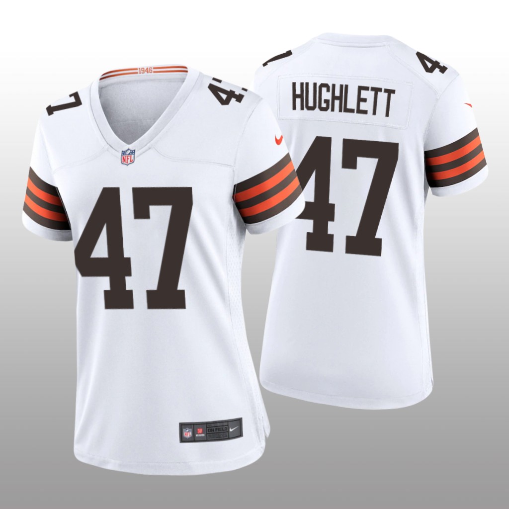 Cleveland Browns Charley Hughlett White Jersey Game - Women's