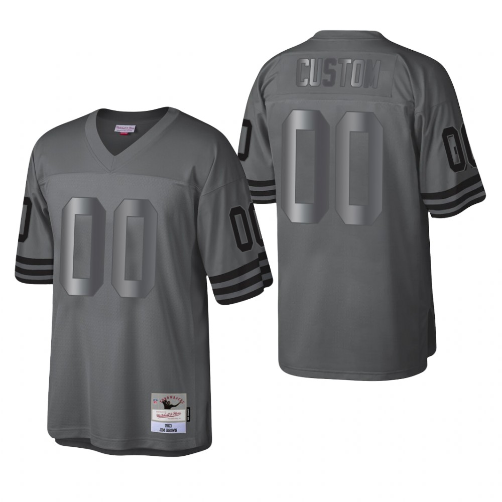 Cleveland Browns Custom Charcoal Metal Legacy 1963 Throwback - Men's