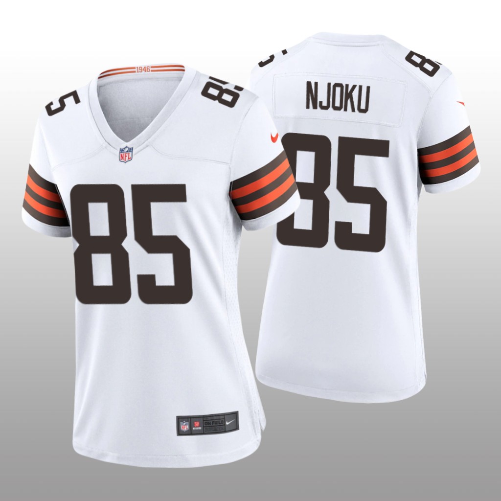 Cleveland Browns David Njoku White Jersey Game - Women's