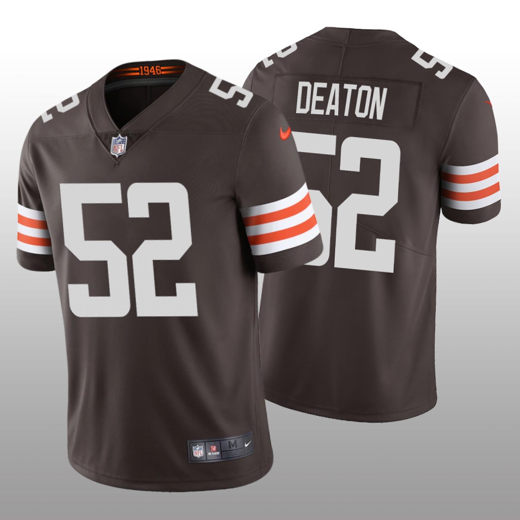 Cleveland Browns Dawson Deaton Brown Jersey Vapor Limited – Men’s