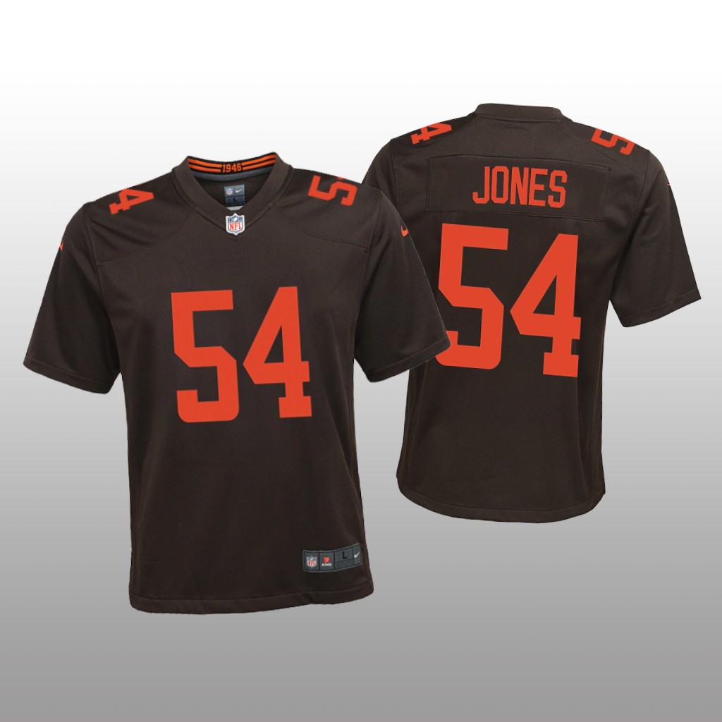 Cleveland Browns Deion Jones Brown Jersey Alternate Game - Youth