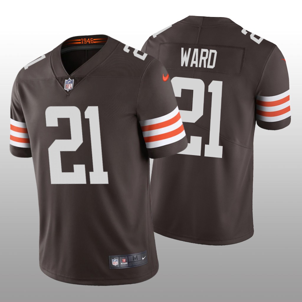 Cleveland Browns Denzel Ward Brown Jersey 2020 Vapor Limited - Men's