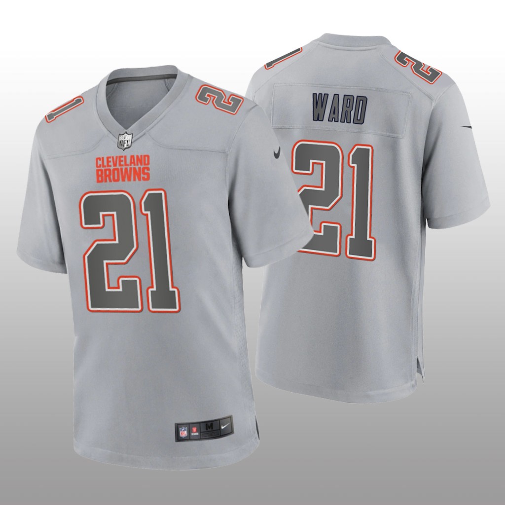 Cleveland Browns Denzel Ward Gray Jersey Atmosphere Fashion Game - Men's