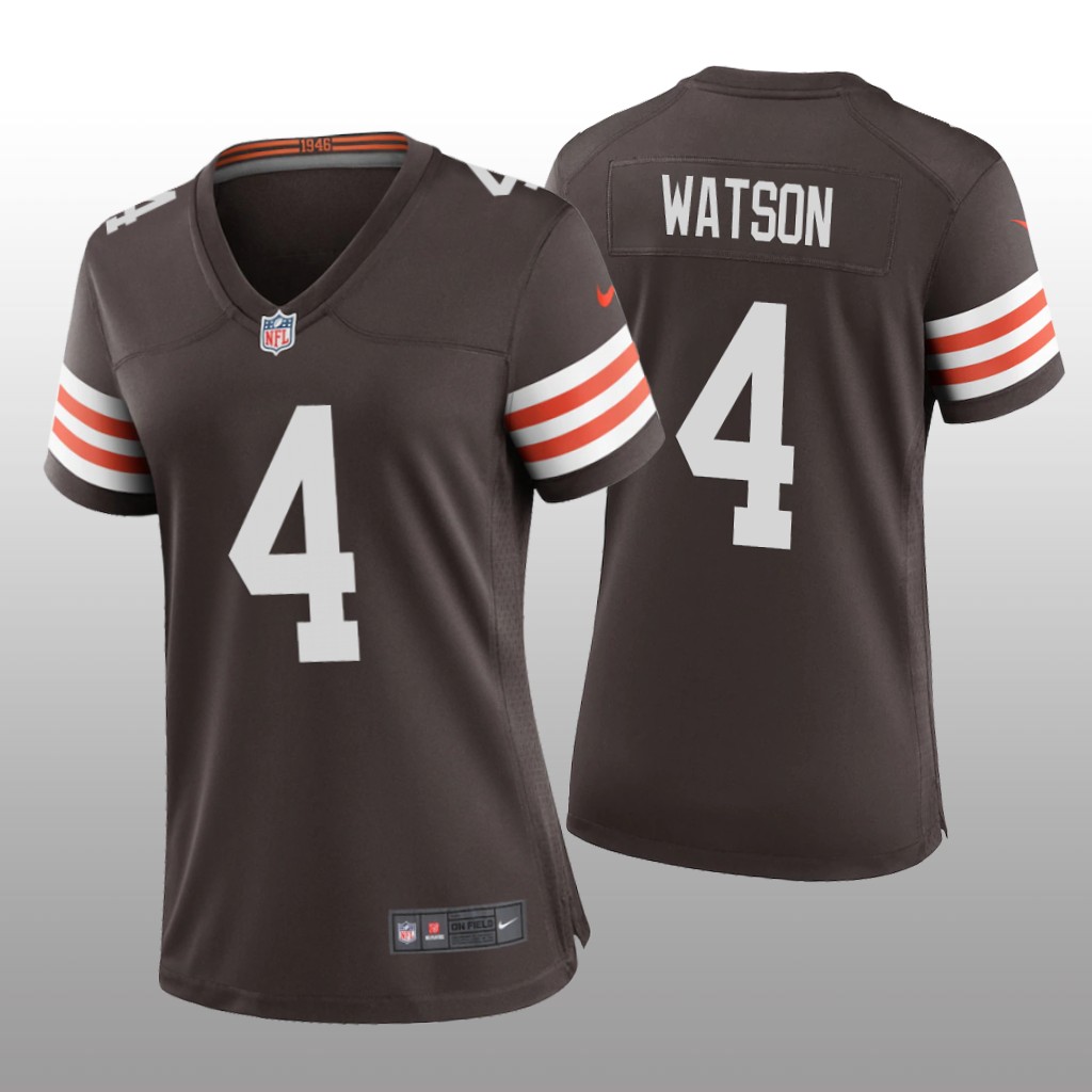 Cleveland Browns Deshaun Watson Brown Jersey Game - Women's