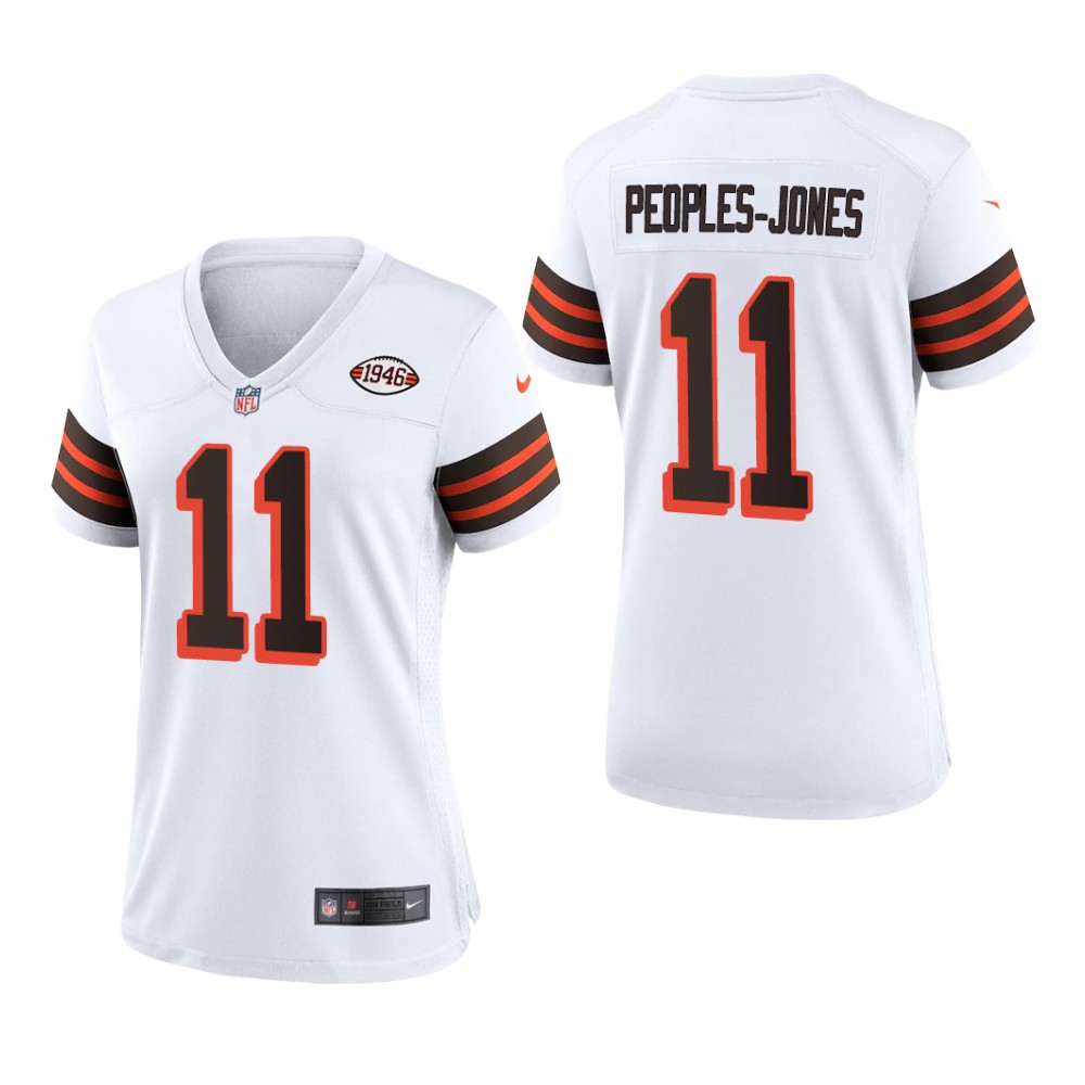 Cleveland Browns Donovan Peoples-Jones White Jersey 1946 Collection - Women's