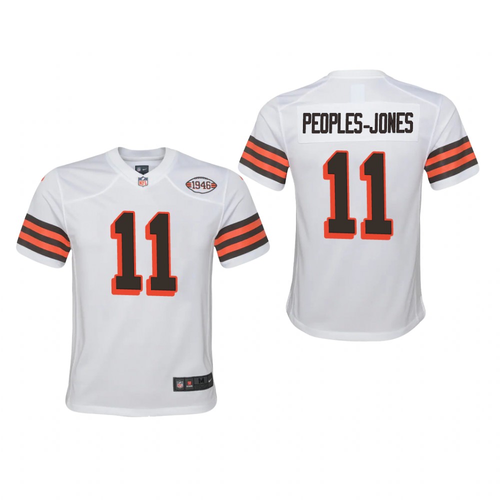 Cleveland Browns Donovan Peoples-Jones White Jersey 1946 Collection - Youth