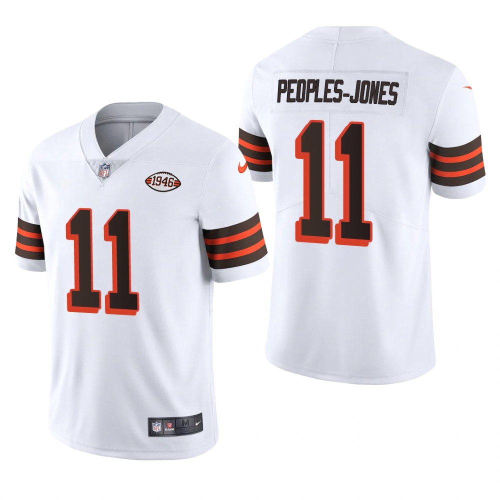 Cleveland Browns Donovan Peoples-Jones White Jersey Vapor Limited - Men's