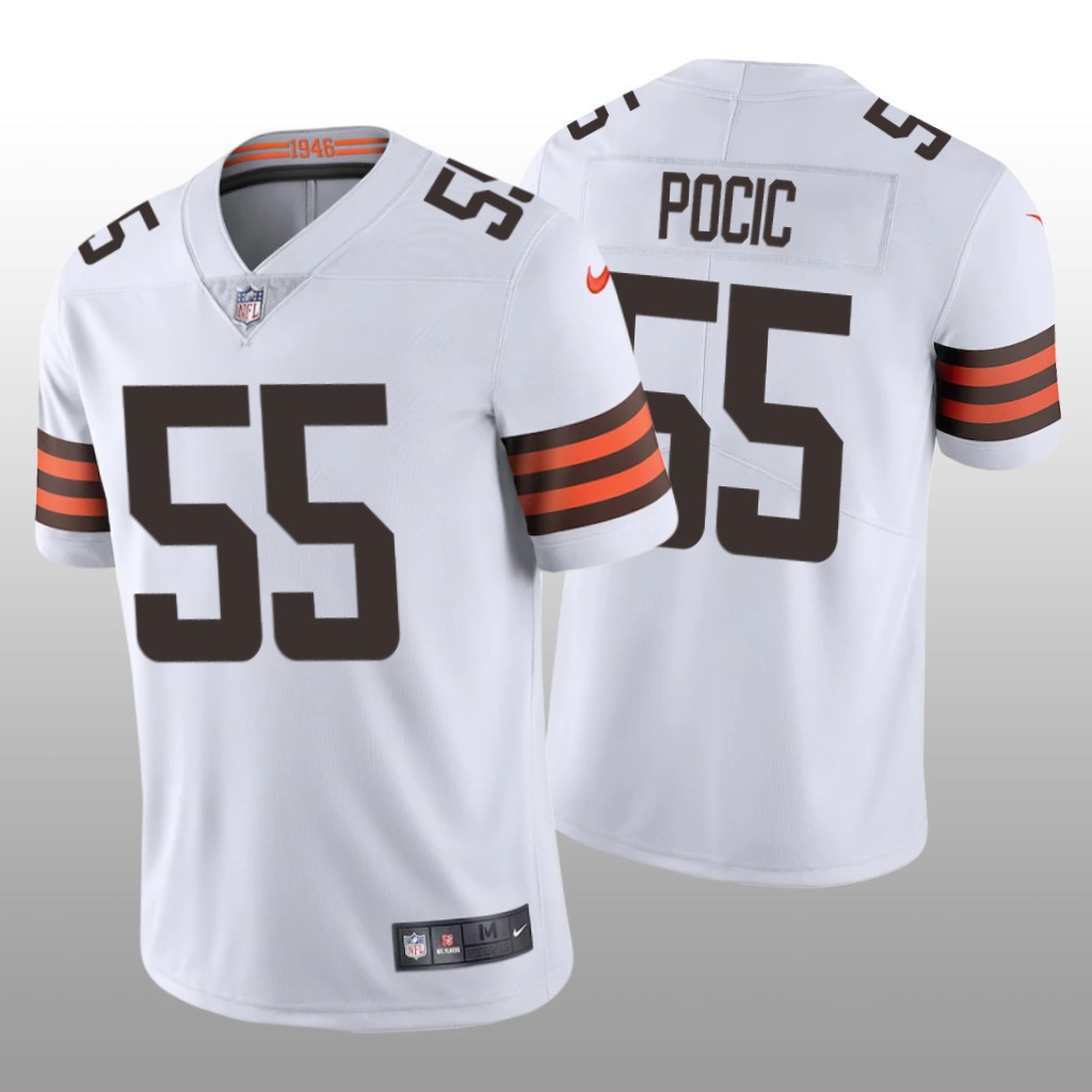 Cleveland Browns Ethan Pocic White Jersey Vapor Limited Vapor Limited - Men's