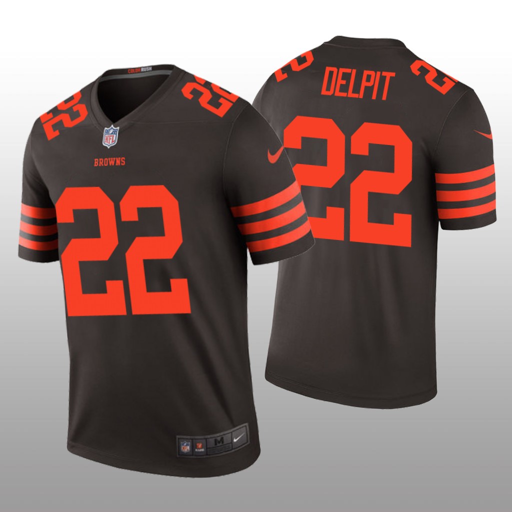 Cleveland Browns Grant Delpit Brown Jersey Color Rush Legend - Men's