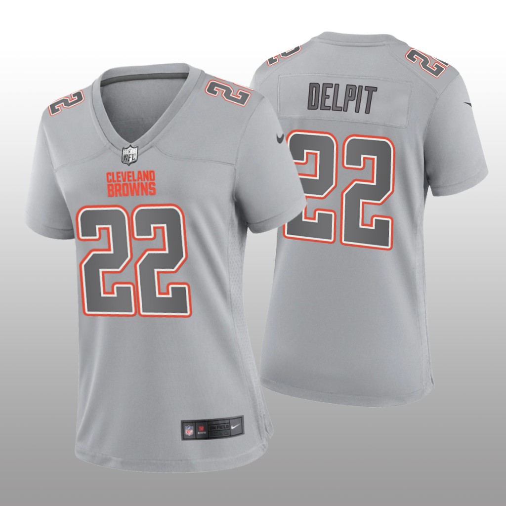 Cleveland Browns Grant Delpit Gray Jersey Atmosphere Fashion Game - Women's
