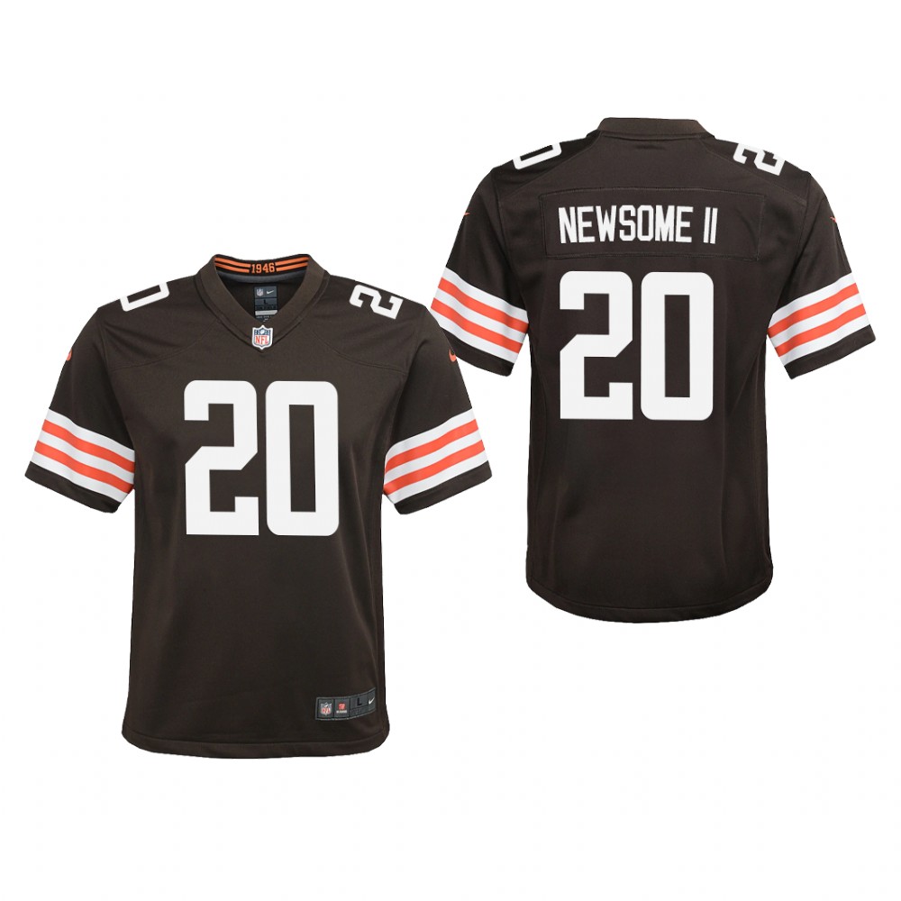 Cleveland Browns Greg Newsome II Brown Jersey Game - Youth