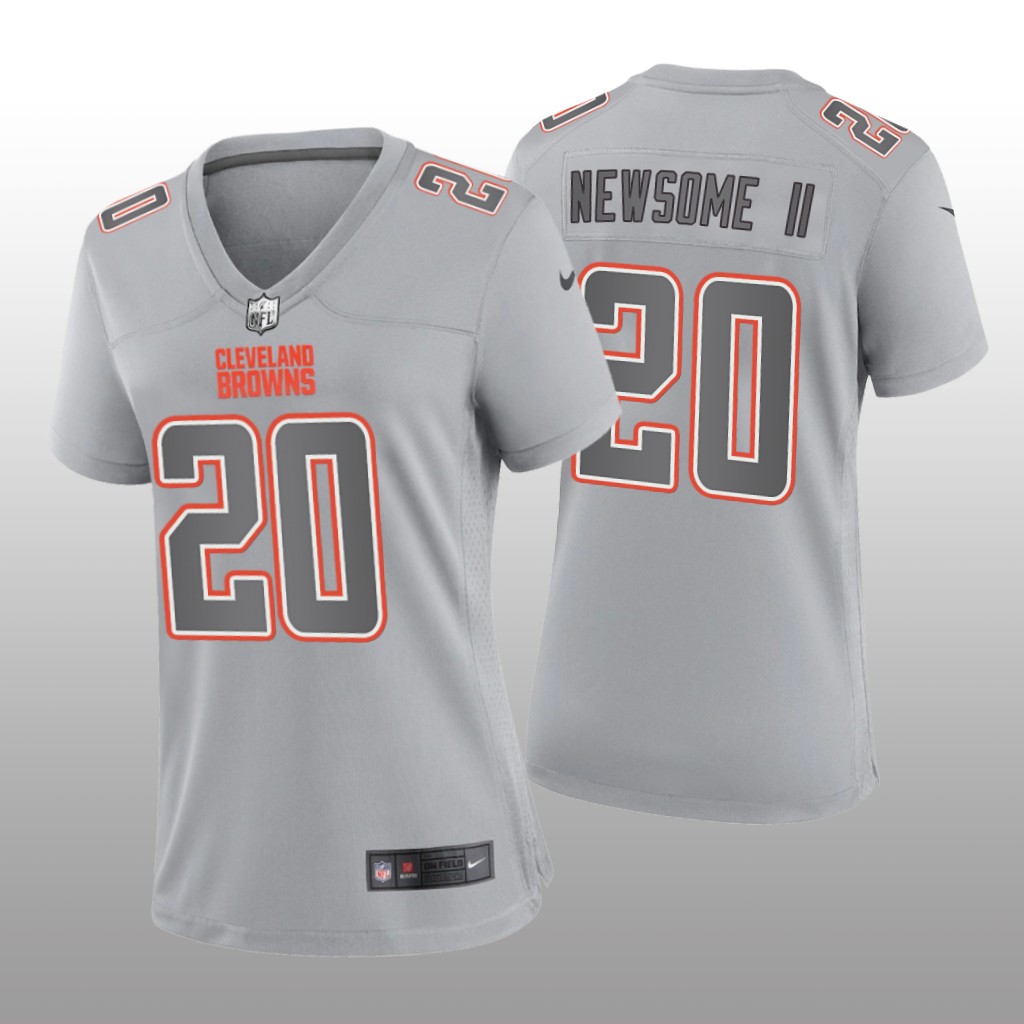 Cleveland Browns Greg Newsome II Gray Jersey Atmosphere Fashion Game - Women's