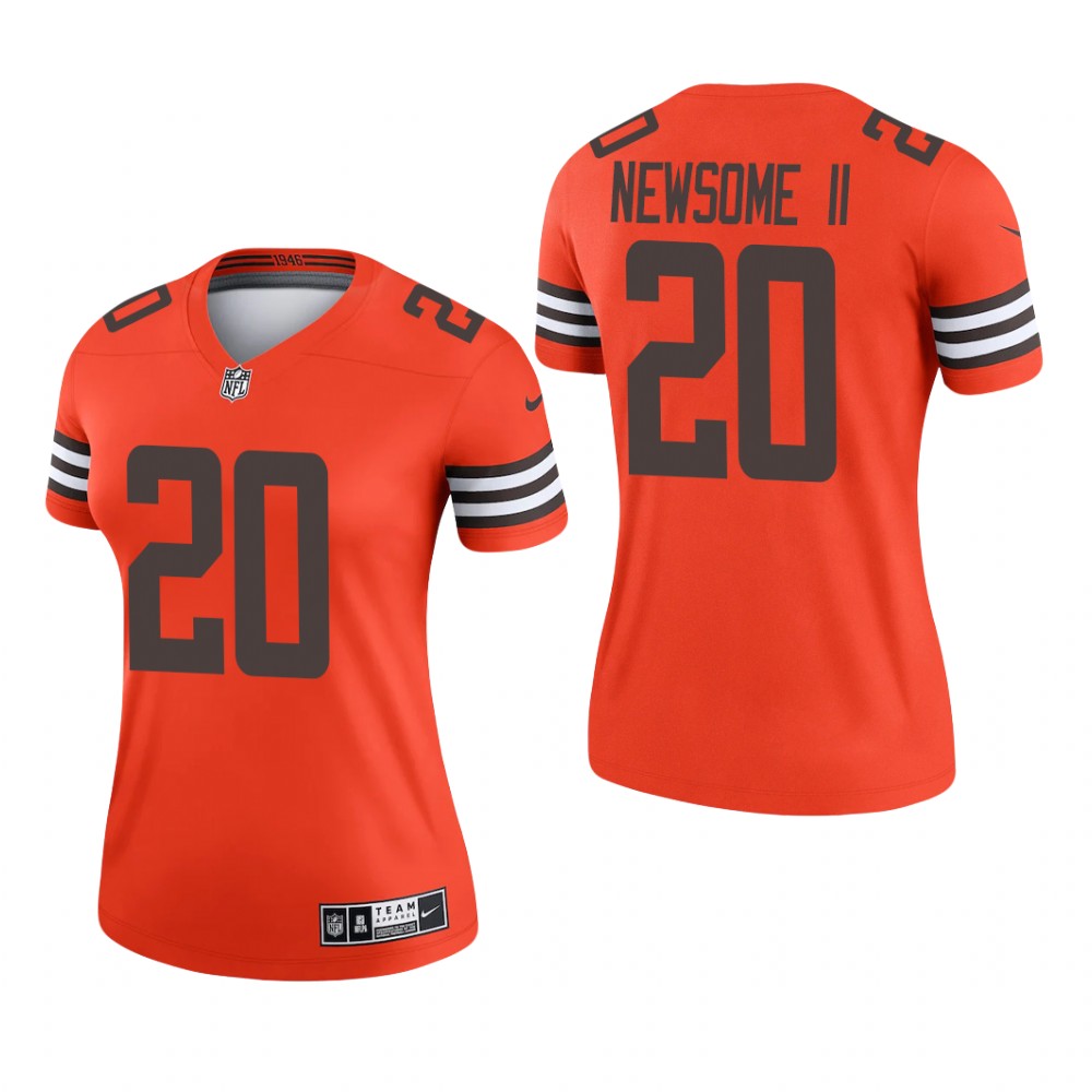 Cleveland Browns Greg Newsome II Orange Jersey Inverted Legend - Women's