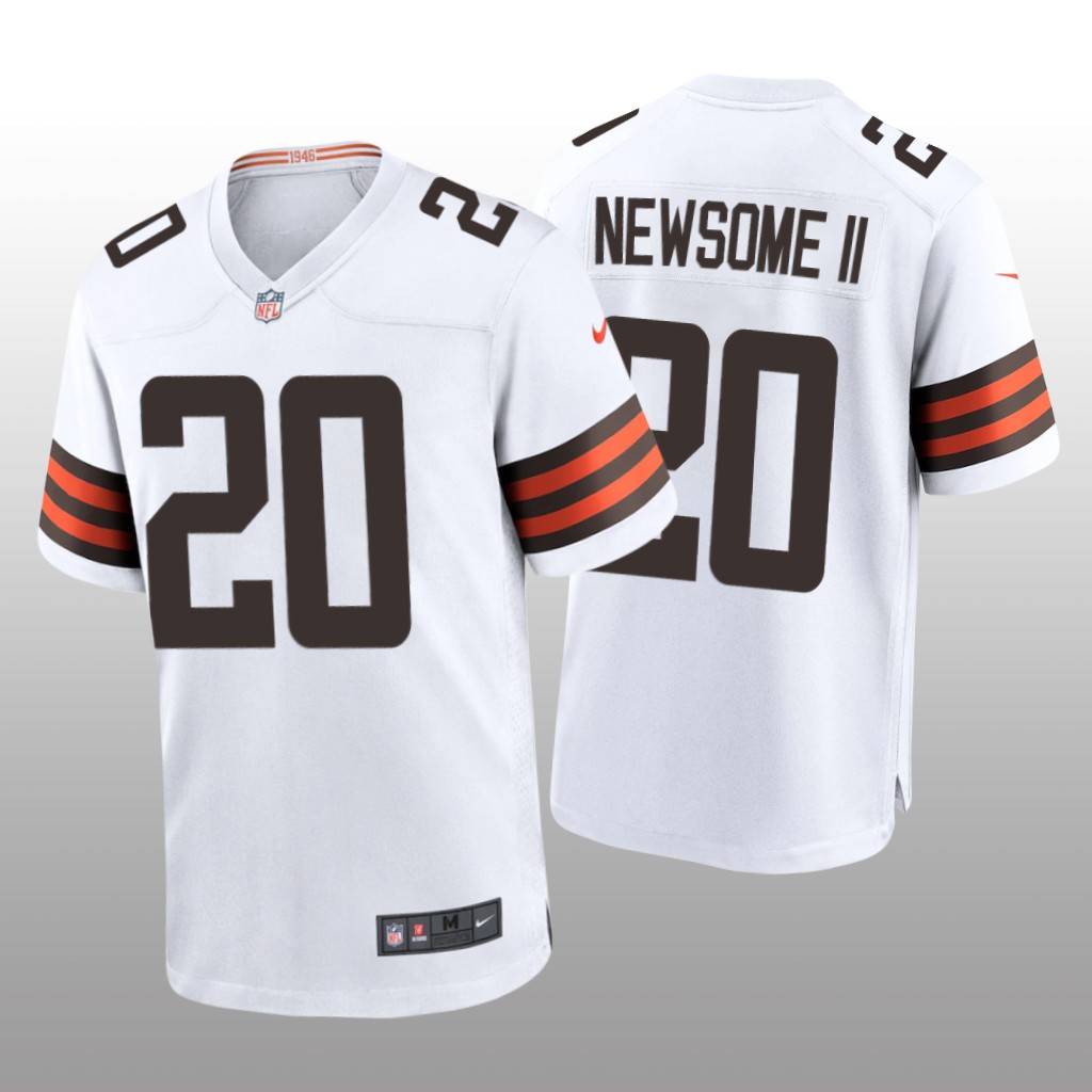 Cleveland Browns Greg Newsome II White Jersey Game - Men's