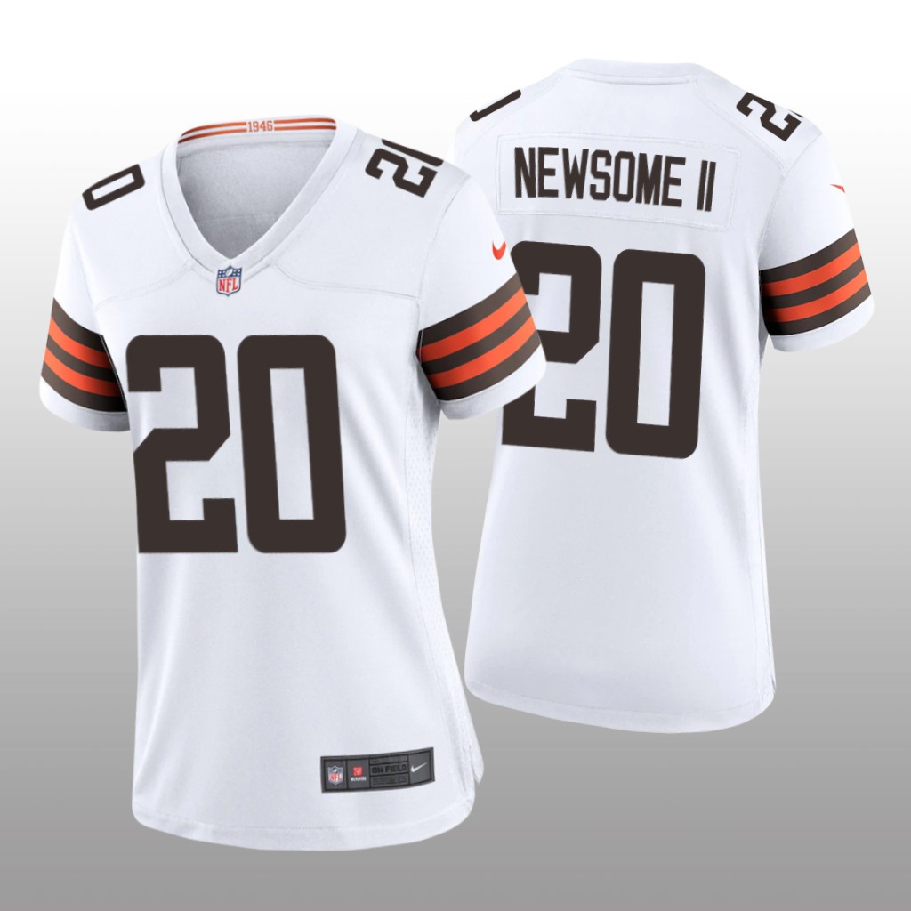 Cleveland Browns Greg Newsome II White Jersey Game - Women's