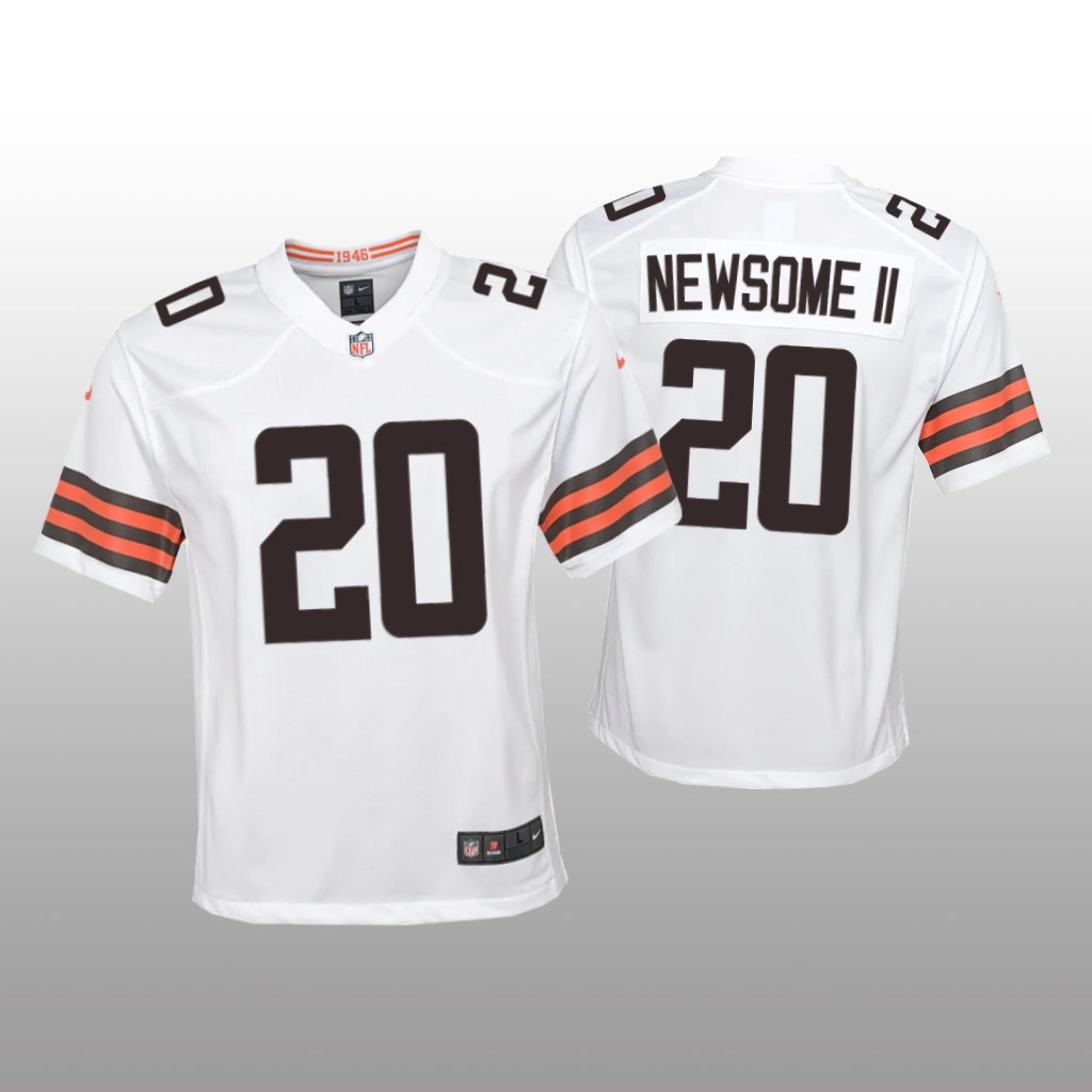 Cleveland Browns Greg Newsome II White Jersey Game - Youth