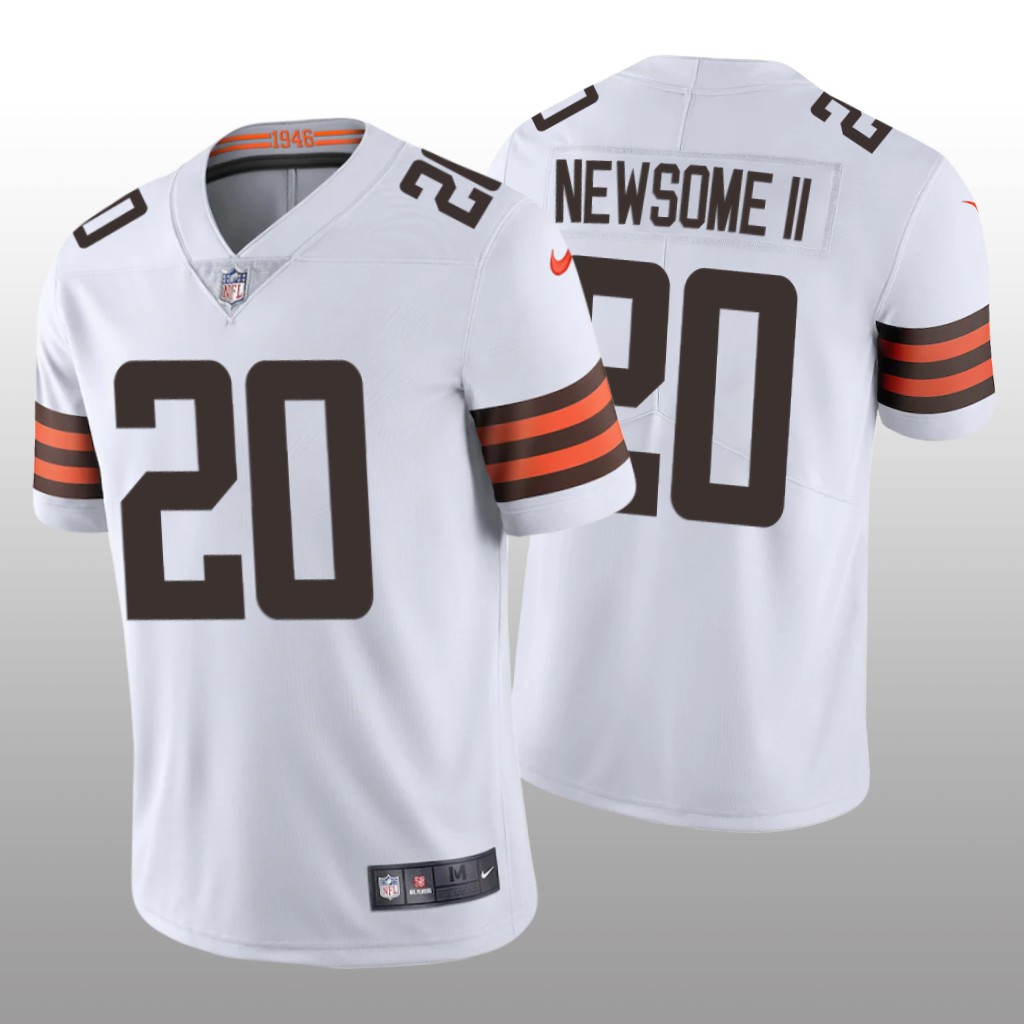 Cleveland Browns Greg Newsome II White Jersey Vapor Limited - Men's