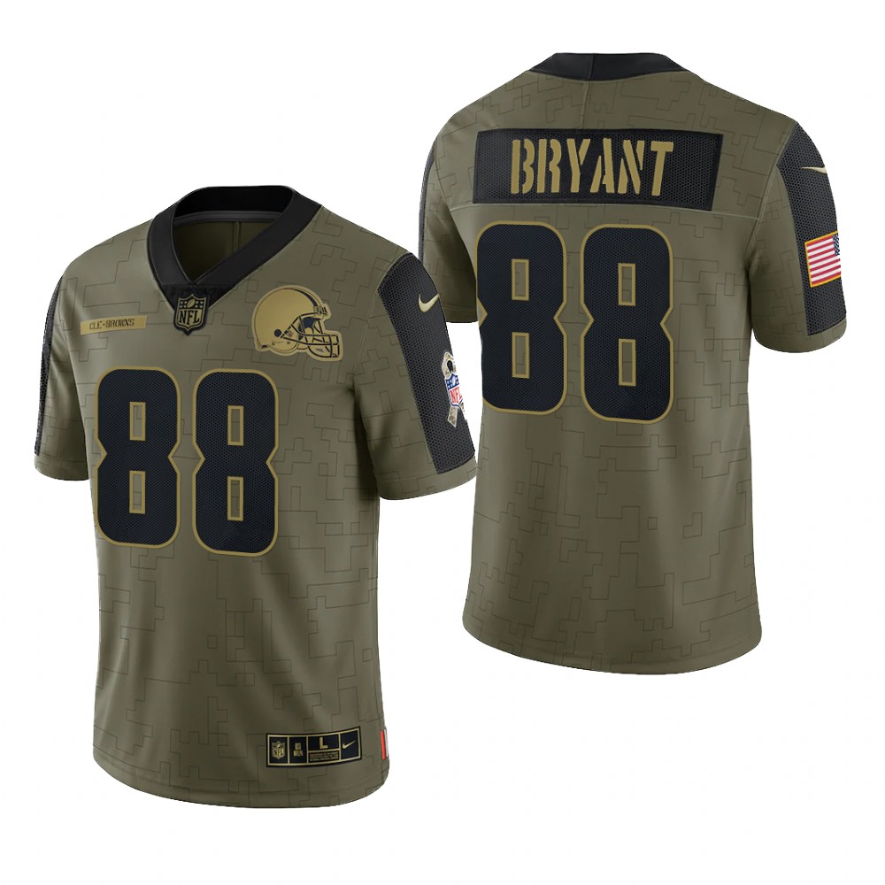 Cleveland Browns Harrison Bryant Olive Limited Jersey 2021 Salute To Service - Men's