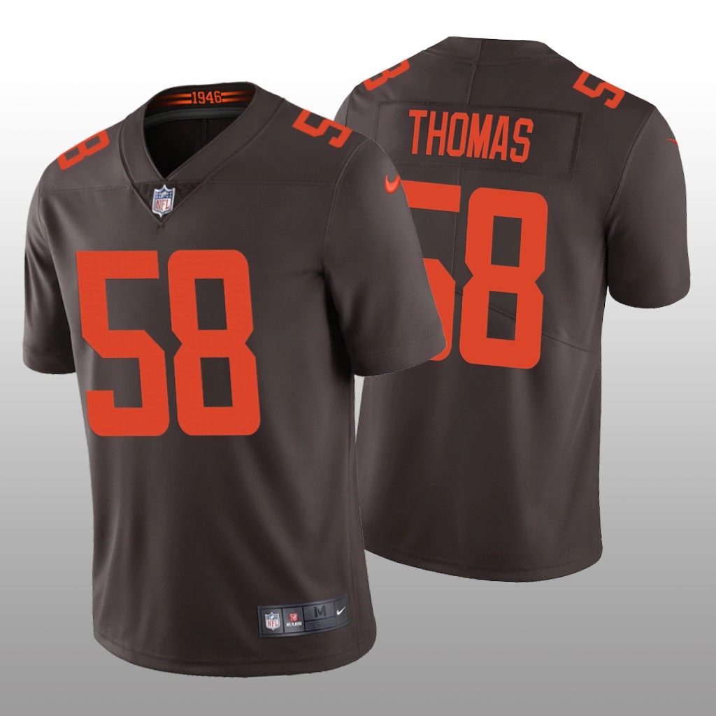 Cleveland Browns Isaiah Thomas Brown Jersey Vapor Limited - Men's