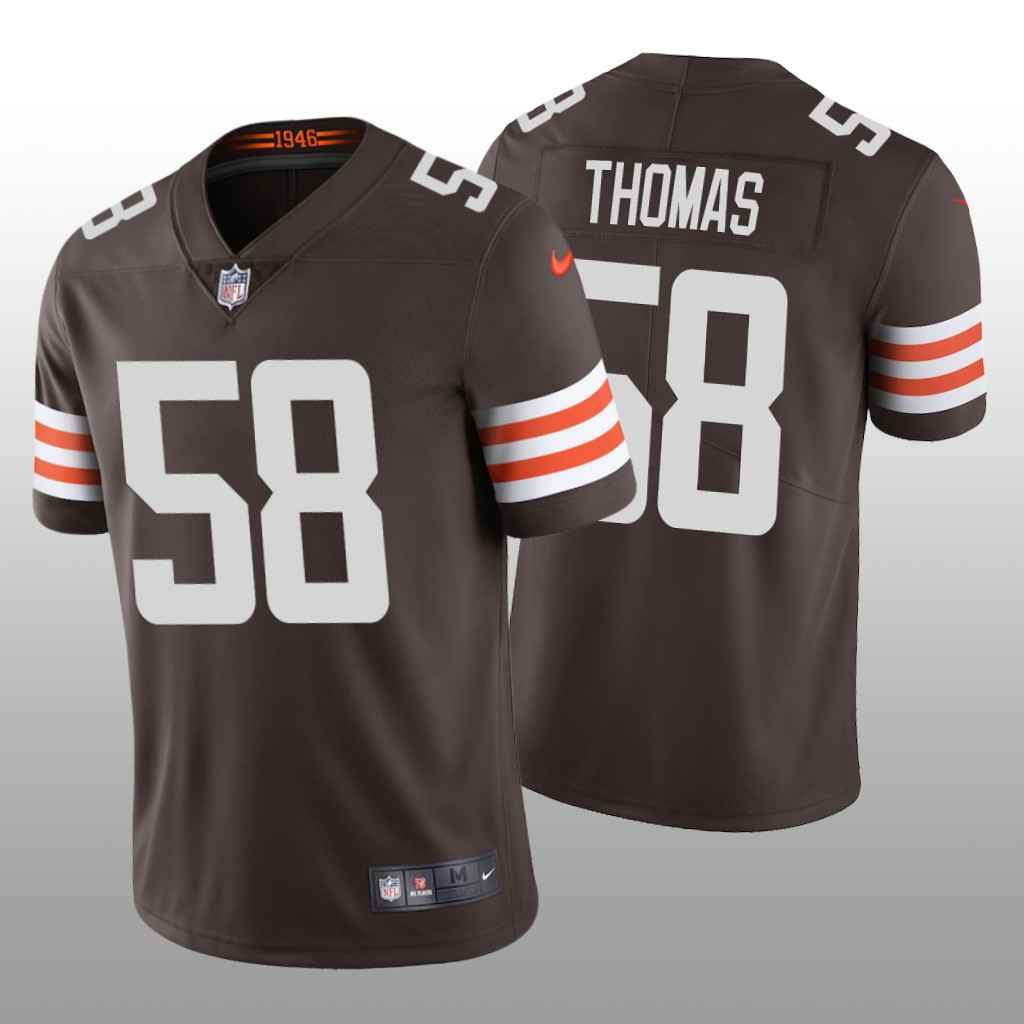 Cleveland Browns Isaiah Thomas Brown Jersey Vapor Limited Men's