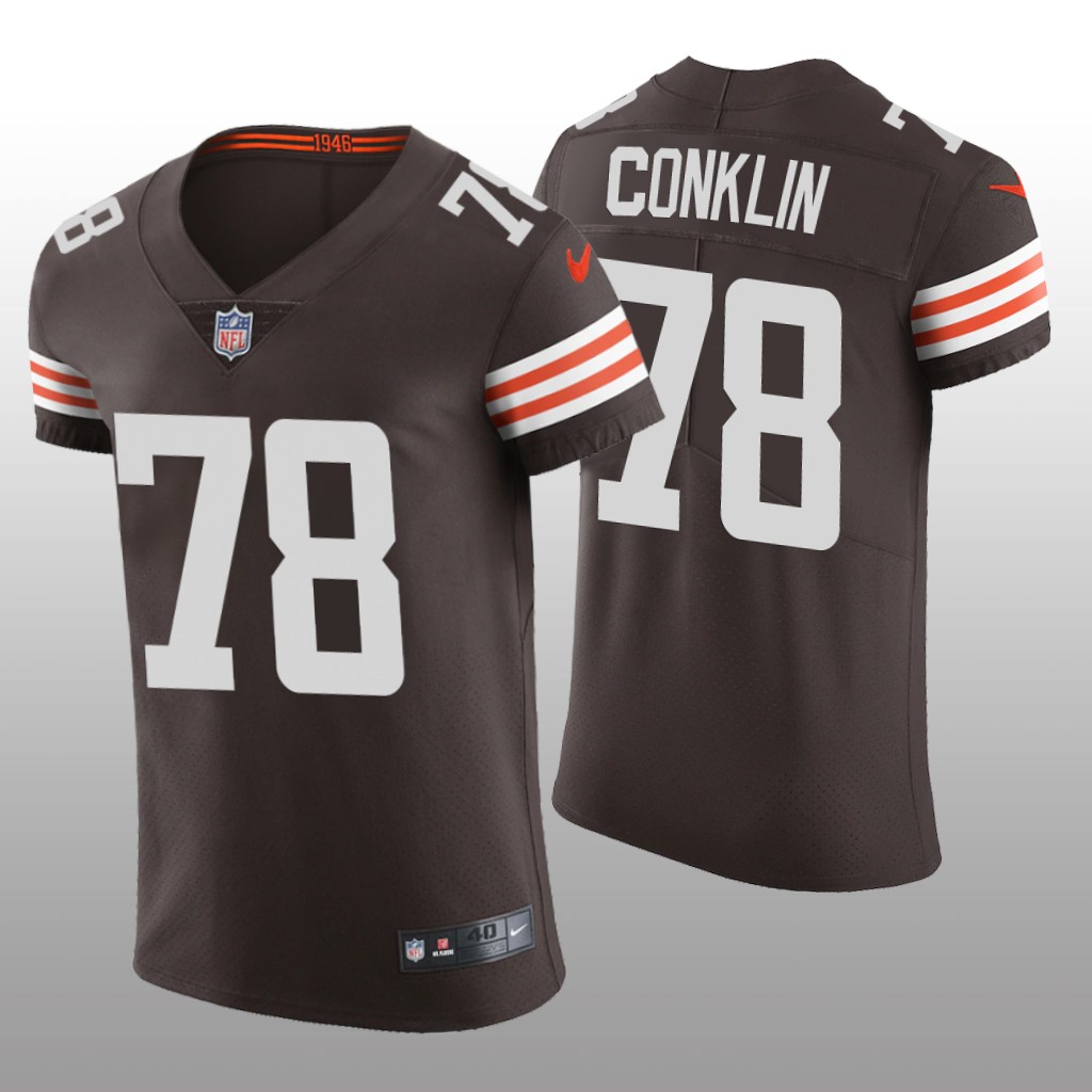 Cleveland Browns Jack Conklin Brown Jersey Vapor Elite Men's