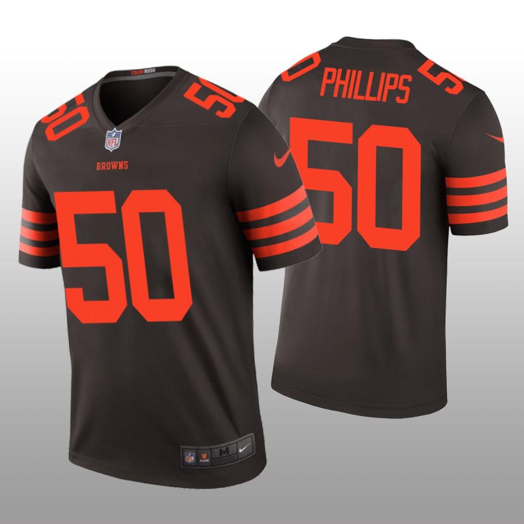 Cleveland Browns Jacob Phillips Brown Jersey Color Rush Legend - Men's