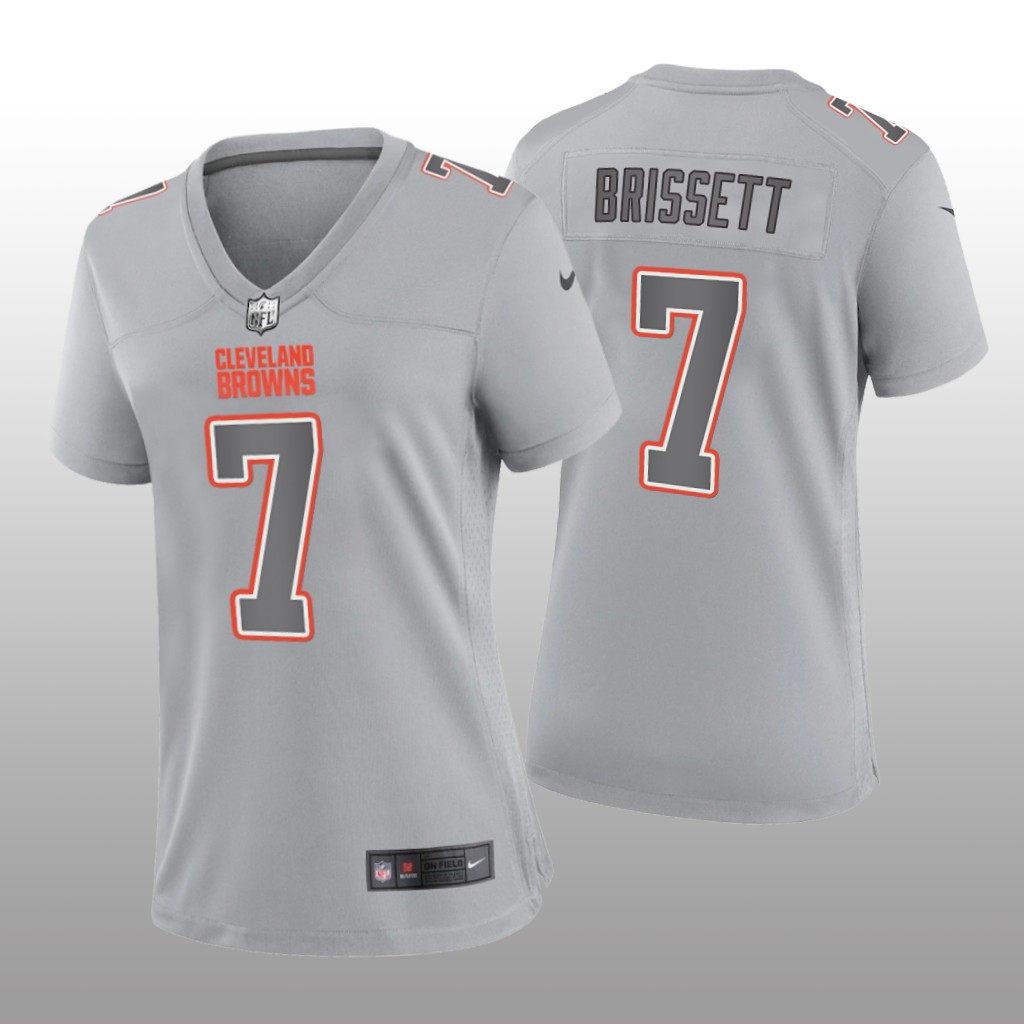 Cleveland Browns Jacoby Brissett Gray Jersey Atmosphere Fashion Game - Women's