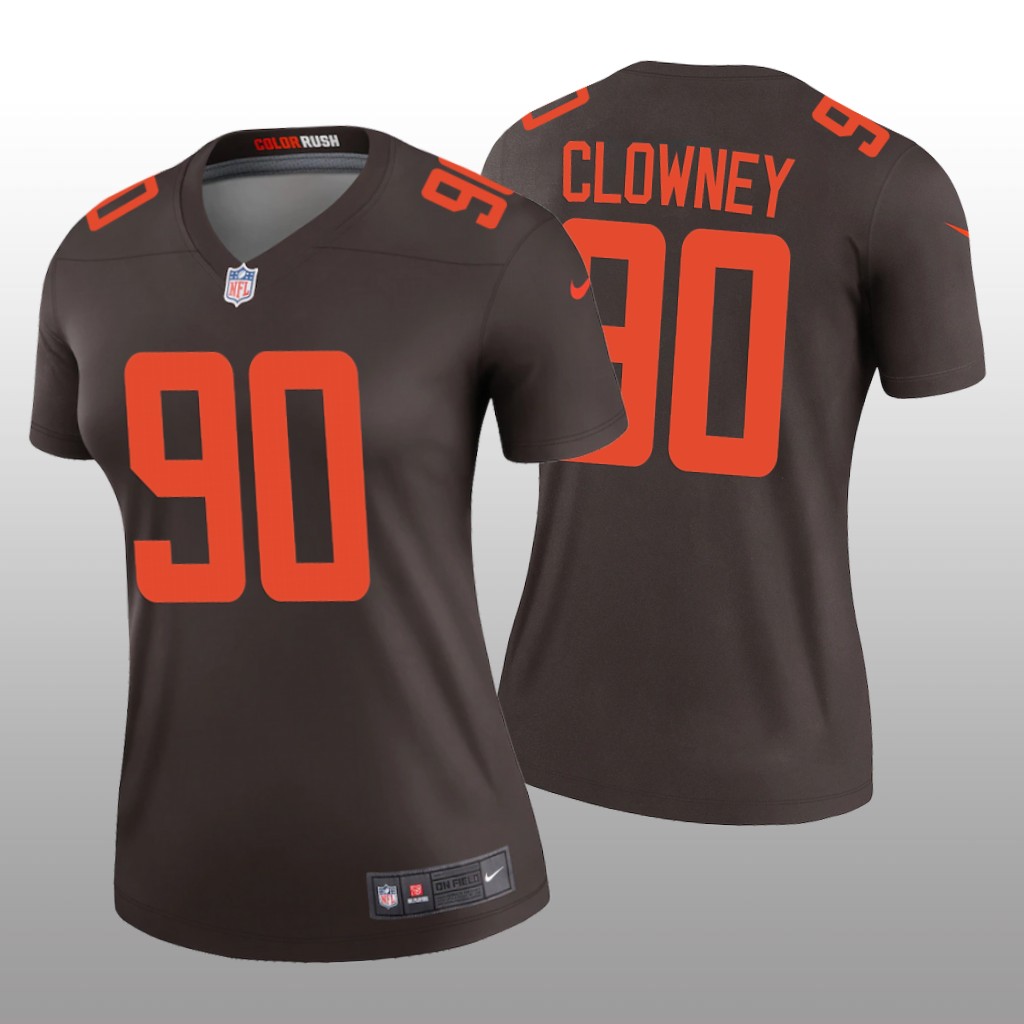 Cleveland Browns Jadeveon Clowney Brown Jersey Alternate Legend - Women's