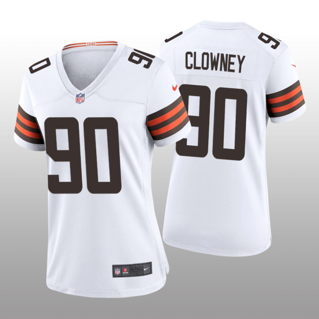 Cleveland Browns Jadeveon Clowney White Jersey Game - Women's