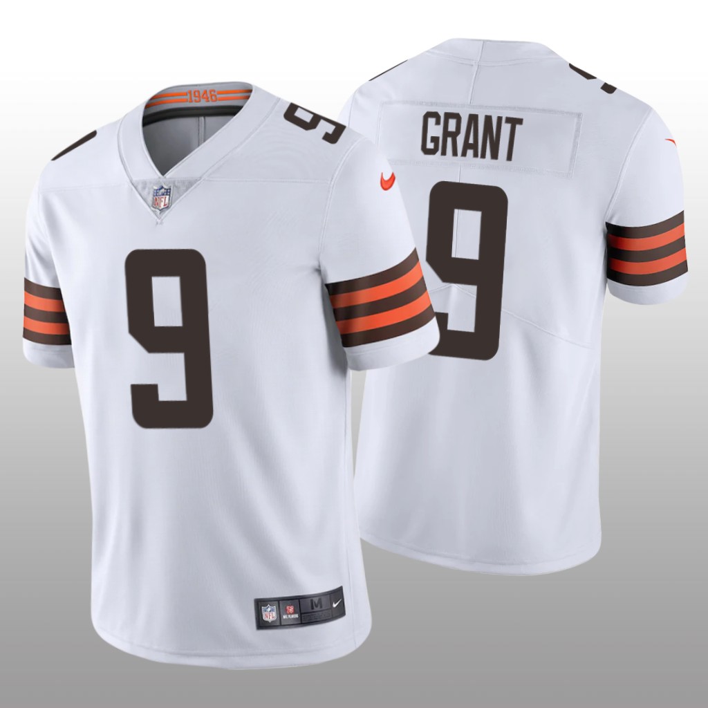 Cleveland Browns Jakeem Grant White Jersey Vapor Limited Vapor Limited - Men's