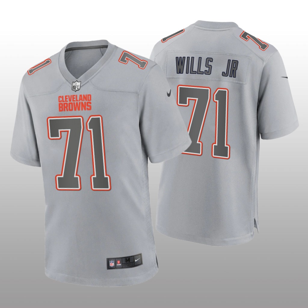 Cleveland Browns Jedrick Wills Gray Jersey Atmosphere Fashion Game - Men's